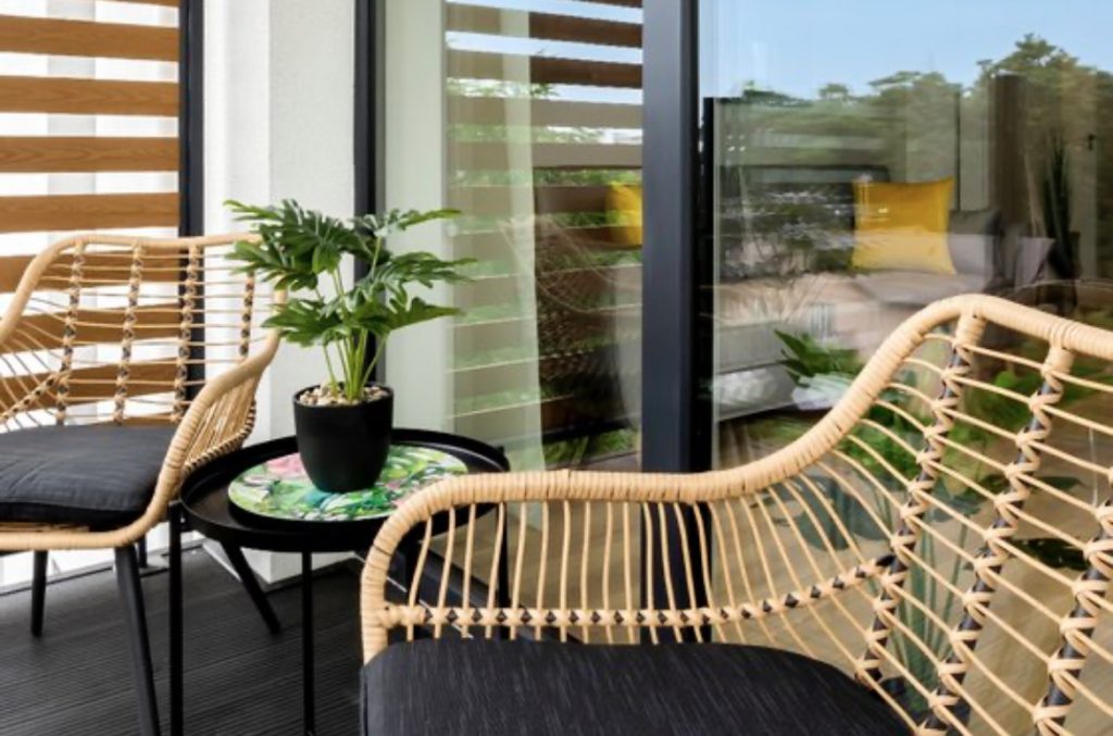 Balkon w apartamencie 37 Sosnowa 4 Mielno