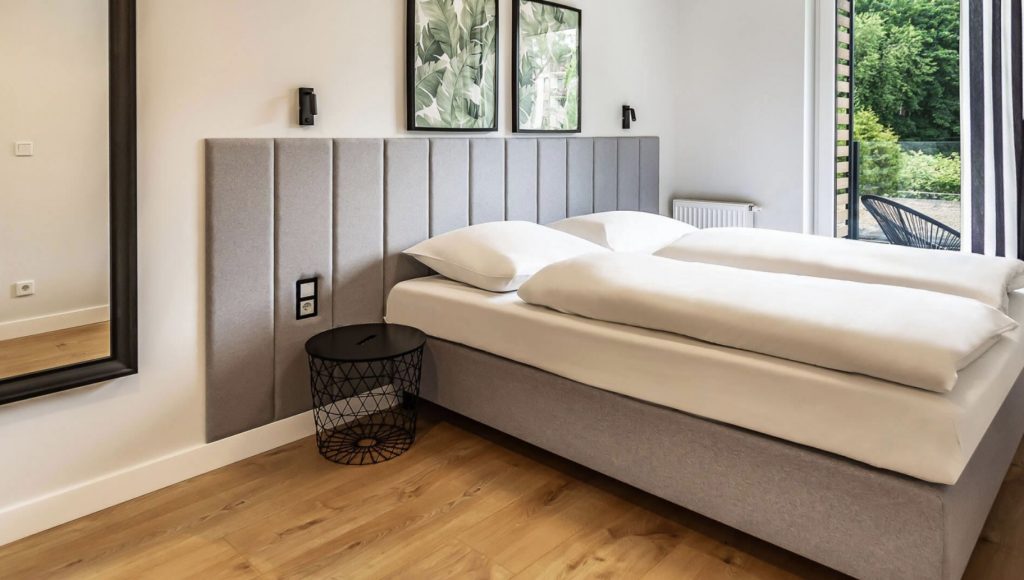 Sypialnia w apartamencie 4 Sosnowa 4 Mielno