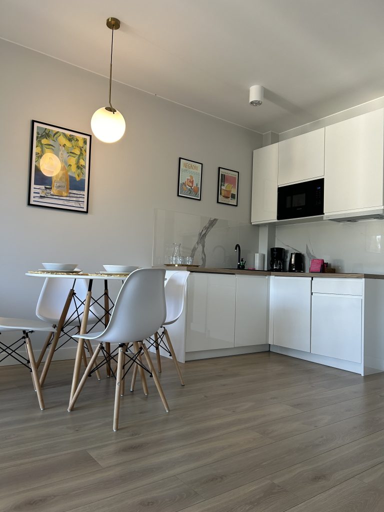 Kuchnia w apartamencie 37 Sosnowa 4 Mielno