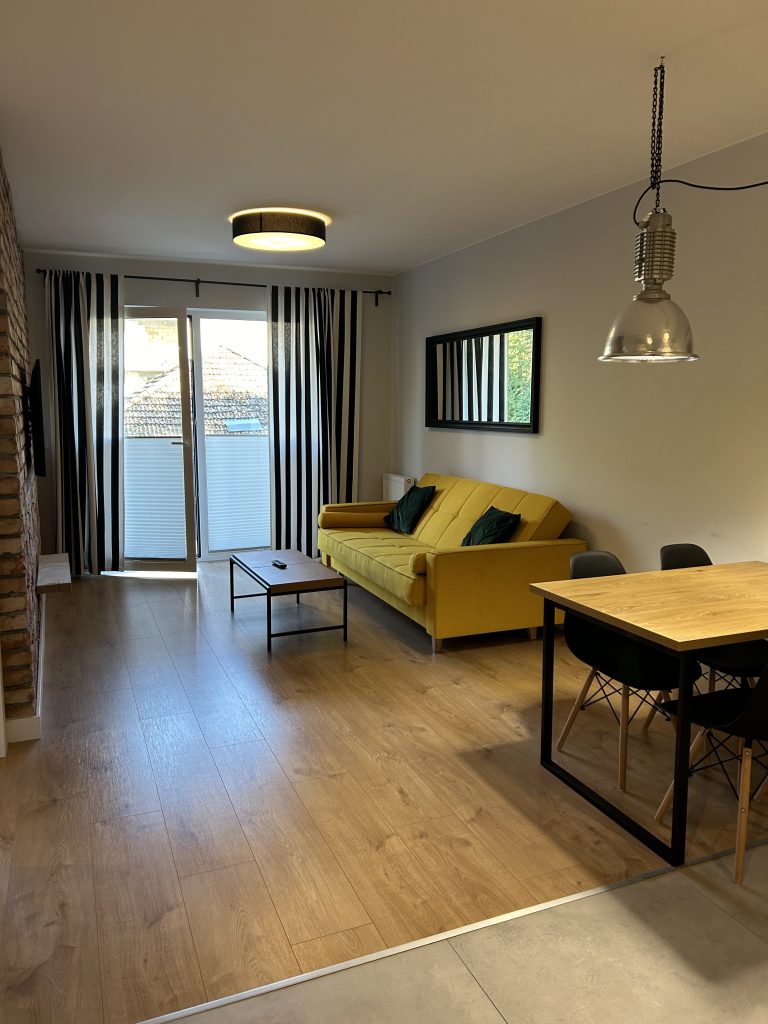 Salon w apartamencie 4 Sosnowa 4 Mielno