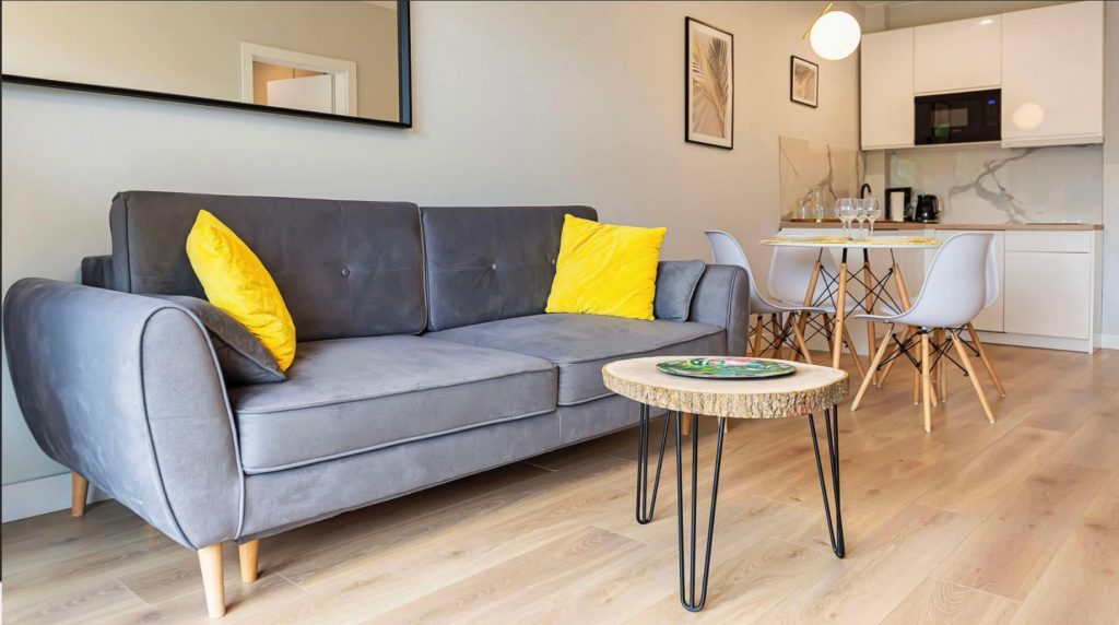 Salon w Apartamencie 35 Sosnowa 4 Mielno