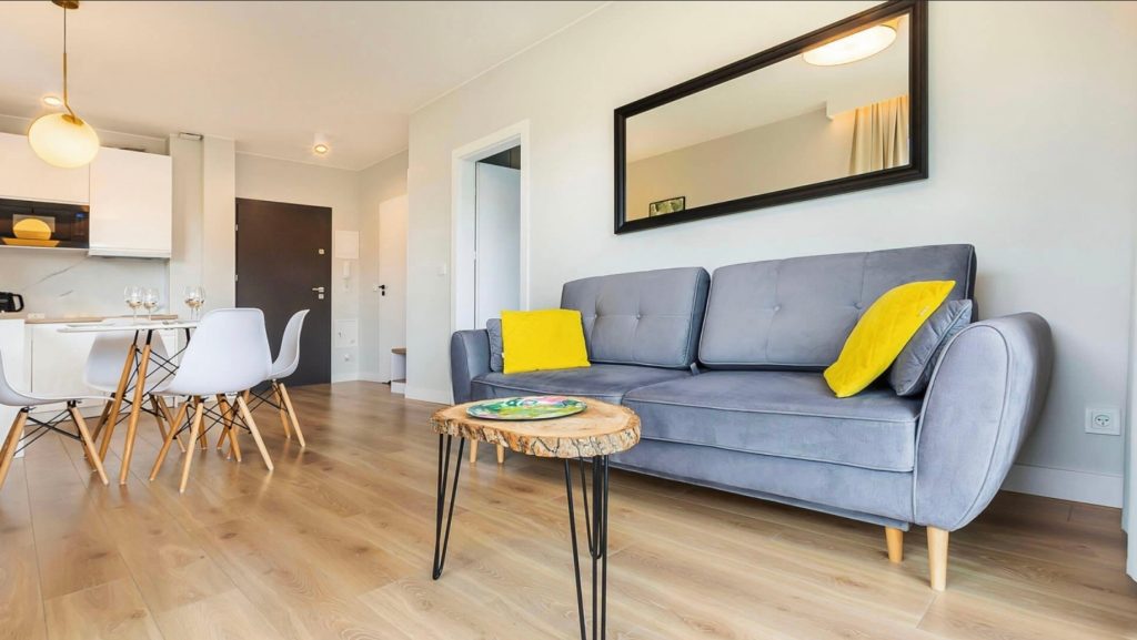 Salon w Apartamencie 38 Sosnowa 4 Mielno